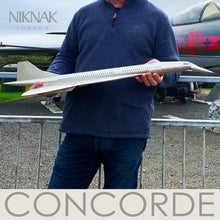 Large Concorde model with tilting nose section