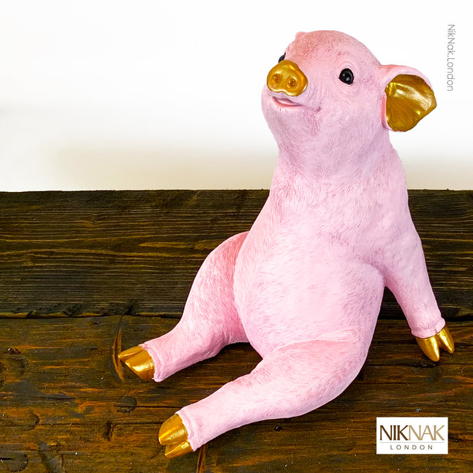 Fancy Farm - Pink and Gold Pig