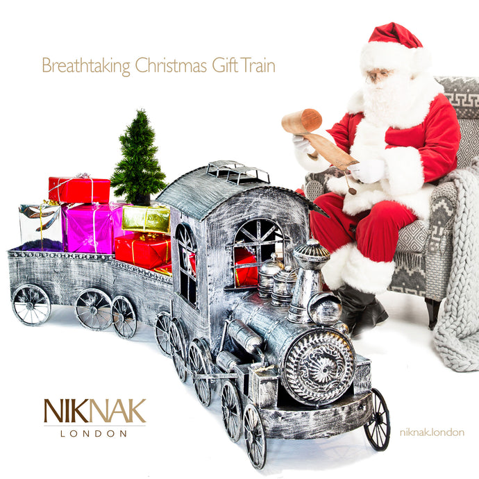 Image of Christmas Train and two gift carriages from NikNak London